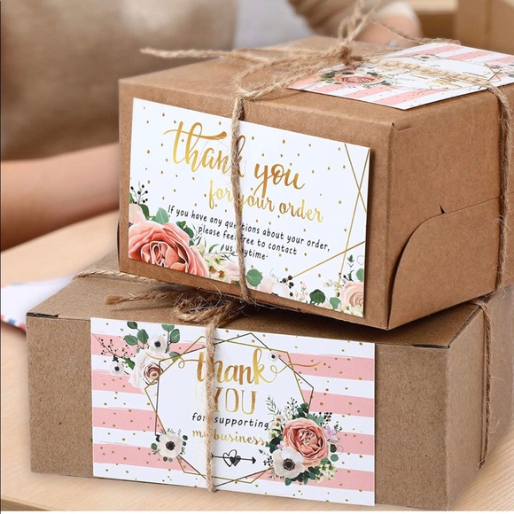 NEW Poshmark Packages "Thank you!" Gift Wrapping Shipping Supplies Set ~ 176Pcs - Picture 11 of 12